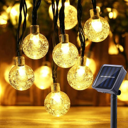 Solar String Lights Outdoor Waterproof Solar Powered Patio Lights for Garden, Lawn, Gazebo, Porch, Yard, Wedding, Party Decor