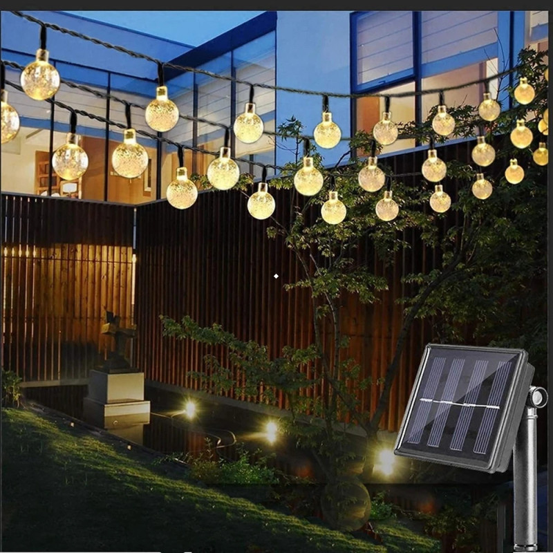 Solar String Lights Outdoor Waterproof Solar Powered Patio Lights for Garden, Lawn, Gazebo, Porch, Yard, Wedding, Party Decor