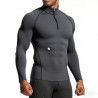 Men Sportswear Fitness Shirts Slim Long sleeve Gym T-shirt Running Top Tee Tights Training Compression Clothes Sport T Shirt Men