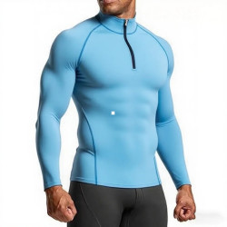 Men Sportswear Fitness Shirts Slim Long sleeve Gym T-shirt Running Top Tee Tights Training Compression Clothes Sport T Shirt Men
