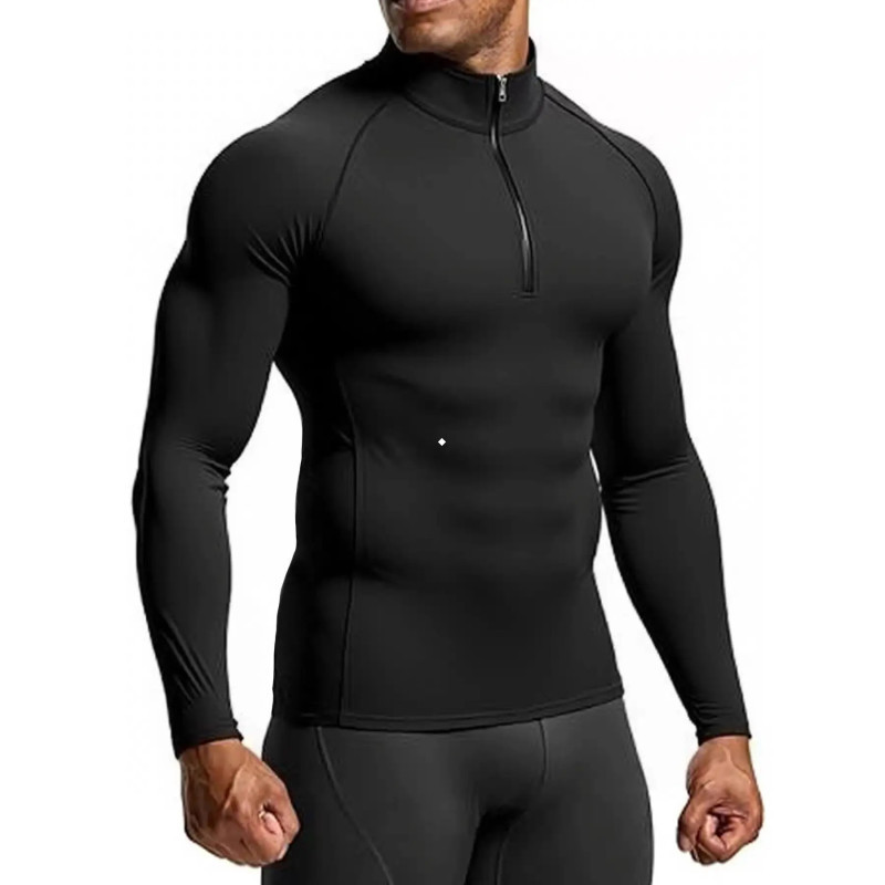 Men Sportswear Fitness Shirts Slim Long sleeve Gym T-shirt Running Top Tee Tights Training Compression Clothes Sport T Shirt Men