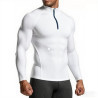 Men Sportswear Fitness Shirts Slim Long sleeve Gym T-shirt Running Top Tee Tights Training Compression Clothes Sport T Shirt Men