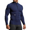 Men Sportswear Fitness Shirts Slim Long sleeve Gym T-shirt Running Top Tee Tights Training Compression Clothes Sport T Shirt Men