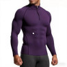 Men Sportswear Fitness Shirts Slim Long sleeve Gym T-shirt Running Top Tee Tights Training Compression Clothes Sport T Shirt Men