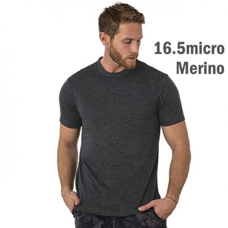 100 Superfine Merino Wool T shirt Men Base Layer Shirt Wicking Breathable Quick Dry Anti-Odor No-itch USA Size