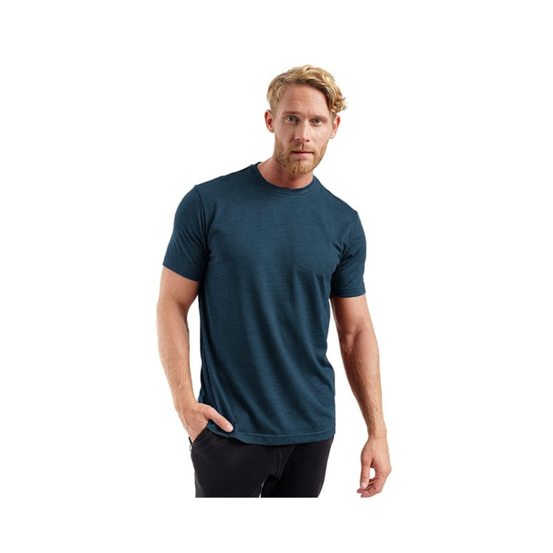 100 Superfine Merino Wool T shirt Men Base Layer Shirt Wicking Breathable Quick Dry Anti-Odor No-itch USA Size