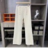 Woolen Wide-leg Pants Women Autumn Winter Korean Straight Suit Pants Female Harajuku High Waist Solid Color Casual Trousers