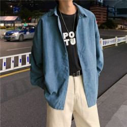 Spring corduroy shirt men`s...