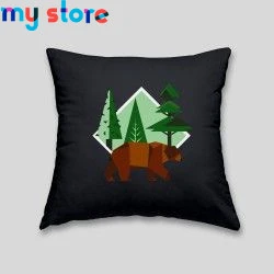 Brown bear cushion