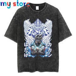Hip Hop Vintage T-shirt Men Streetwear Harajuku Japanese Anime Naruto Print T-shirt Summer Fashion Short Sleeve Cotton T Shirt 4