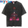 Hip Hop Vintage T-shirt Men Streetwear Harajuku Japanese Anime Naruto Print T-shirt Summer Fashion Short Sleeve Cotton T Shirt 1