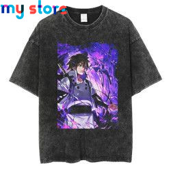 Hip Hop Vintage T-shirt Men Streetwear Harajuku Japanese Anime Naruto Print T-shirt Summer Fashion Short Sleeve Cotton T Shirt 1