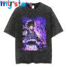Hip Hop Vintage T-shirt Men Streetwear Harajuku Japanese Anime Naruto Print T-shirt Summer Fashion Short Sleeve Cotton T Shirt 1