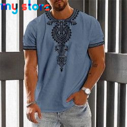 Vintage Ethnic T-shirt 3d Print Clothing O-neck Men Tops Oversized Short Sleeve Tee Summer Loose Male Streetwear Mens Clothes 5 