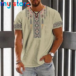 Vintage Ethnic T-shirt 3d Print Clothing O-neck Men Tops Oversized Short Sleeve Tee Summer Loose Male Streetwear Mens Clothes 15