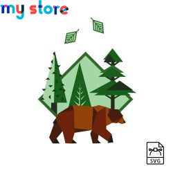 Brown bear - Vector graphics