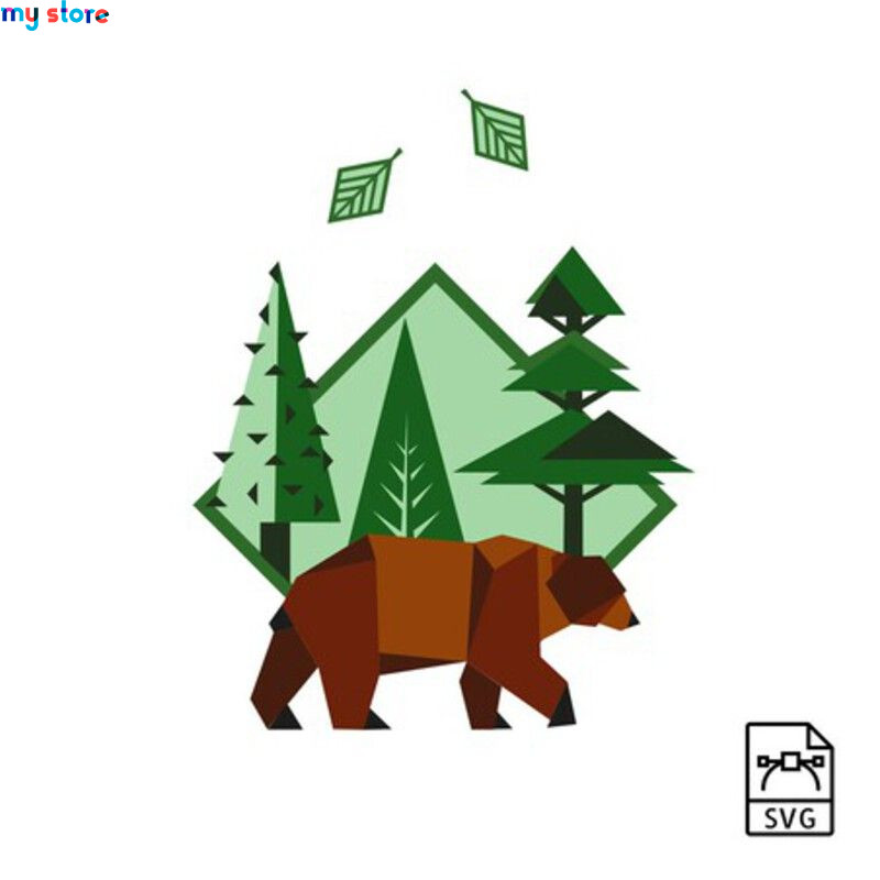 Brown bear - Vector graphics