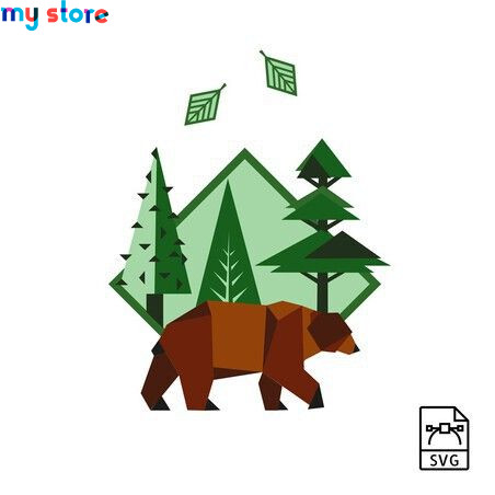 Brown bear - Vector graphics