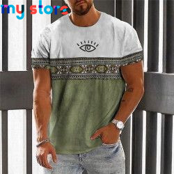 Vintage Ethnic T-shirt 3d Print Clothing O-neck Men Tops Oversized Short Sleeve Tee Summer Loose Male Streetwear Mens Clothes 21
