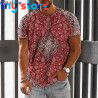 Vintage Ethnic T-shirt 3d Print Clothing O-neck Men Tops Oversized Short Sleeve Tee Summer Loose Male Streetwear Mens Clothes 27