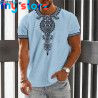 Vintage Ethnic T-shirt 3d Print Clothing O-neck Men Tops Oversized Short Sleeve Tee Summer Loose Male Streetwear Mens Clothes 34