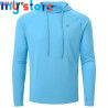 Men's UPF 50  Rash Guard Swim Shirt Athletic Hoodie Long Sleeve Fishing Hiking Workout Shirts Outdoor Hoodie Beach Summer Cloth 