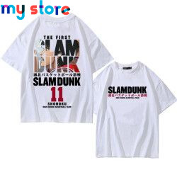 Anime Slam Dunk T-Shirt for Men Sakuragi Hanamichi Kaede Rukawa Tee Oversized T Shirt Japanese Manga Women Short Sleeve 3 - My s