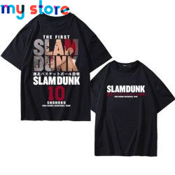 Anime Slam Dunk T-Shirt for Men Sakuragi Hanamichi Kaede Rukawa Tee Oversized T Shirt Japanese Manga Women Short Sleeve 8 - My s
