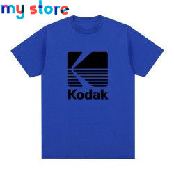 Kodak Photography Logo Vintage T-shirt Korea Camera Film Retro Cotton Men T shirt New Tee Tshirt Womens Tops 4 - My shop 