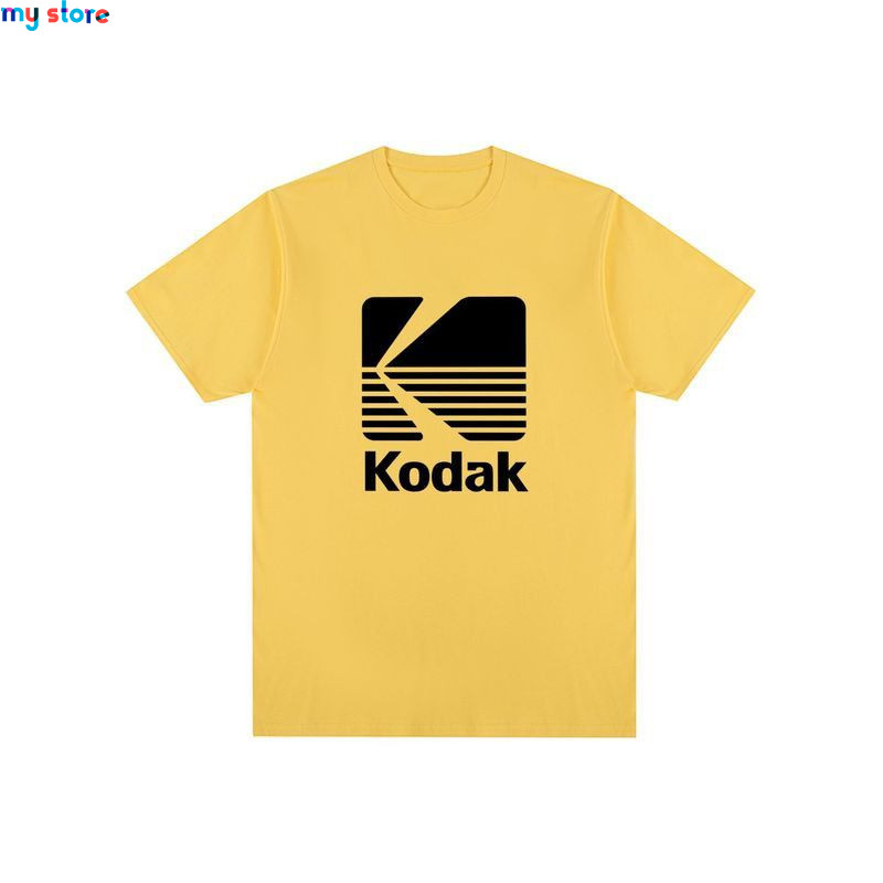 Kodak Photography Logo Vintage T-shirt Korea Camera Film Retro Cotton Men T shirt New Tee Tshirt Womens Tops 7 - My shop 