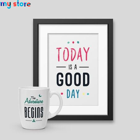 Pack Mug   Framed poster