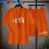Hot Sale Summer Men's T-Shirt   Shorts Set Casual T-Shirt Sports Suit Letter Printed Short Sleeve Top 2023 Cotton Sportswear 4 -