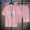 Hot Sale Summer Men's T-Shirt   Shorts Set Casual T-Shirt Sports Suit Letter Printed Short Sleeve Top 2023 Cotton Sportswear 6 -