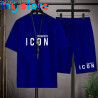Hot Sale Summer Men's T-Shirt   Shorts Set Casual T-Shirt Sports Suit Letter Printed Short Sleeve Top 2023 Cotton Sportswear 14 