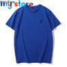 KANGOL Brand Men's Ice Cool Cotton Breathable High Elasticity Moisture wicking Solid Color Plus Size Short Sleeve 14 - My shop 