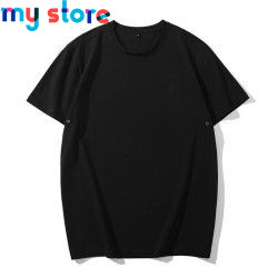 KANGOL Brand Men's Ice Cool Cotton Breathable High Elasticity Moisture wicking Solid Color Plus Size Short Sleeve 16 - My shop 