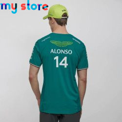 2023 Aston Martin F1 Team T-shirts, Spanish Racing Driver Fernando Alonso 14 and STROLL 18 Oversized T-shirts High Quality T-shi