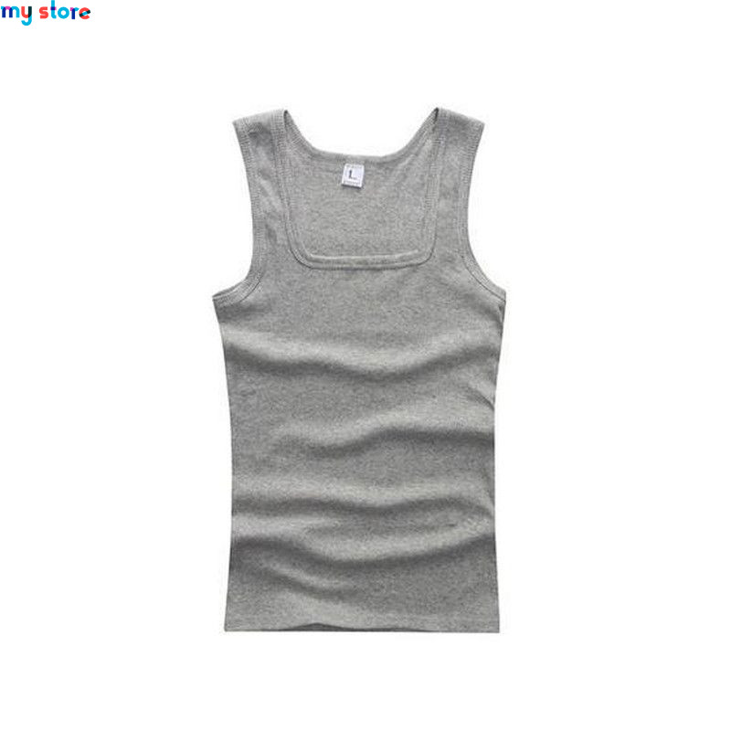 2020 Summer Plus Size Men Clothing Tank Tops Black White Gray Singlets Sleeveless Fitness Men Vest Casual Bodybuilding Vest New 