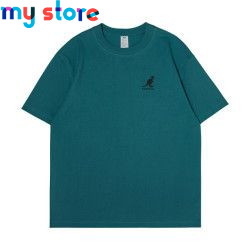 KANGOL Brand Men's T-Shirt Cotton High Quality Short Sleeve Men's T-Shirt Solid Casual Men's Shirt Black Black Green 2 - My shop