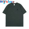KANGOL Brand Men's T-Shirt Cotton High Quality Short Sleeve Men's T-Shirt Solid Casual Men's Shirt Black Black Green 6 - My shop