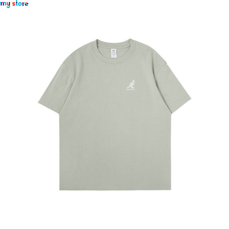 KANGOL Brand Men's T-Shirt Cotton High Quality Short Sleeve Men's T-Shirt Solid Casual Men's Shirt Black Black Green 10 - My sho