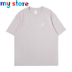 KANGOL Brand Men's T-Shirt Cotton High Quality Short Sleeve Men's T-Shirt Solid Casual Men's Shirt Black Black Green 11 - My sho