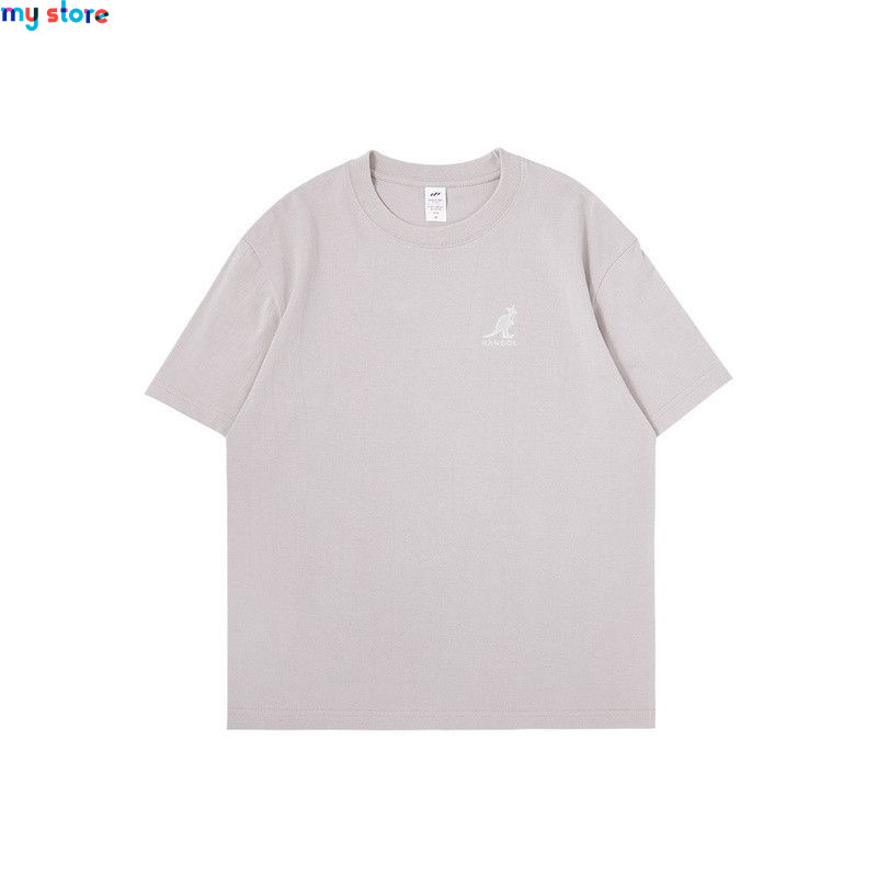 KANGOL Brand Men's T-Shirt Cotton High Quality Short Sleeve Men's T-Shirt Solid Casual Men's Shirt Black Black Green 11 - My sho