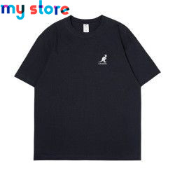 KANGOL Brand Men's T-Shirt Cotton High Quality Short Sleeve Men's T-Shirt Solid Casual Men's Shirt Black Black Green 13 - My sho