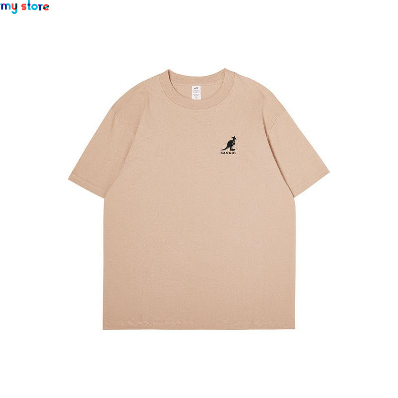 KANGOL Brand Men's T-Shirt Cotton High Quality Short Sleeve Men's T-Shirt Solid Casual Men's Shirt Black Black Green 23 - My sho