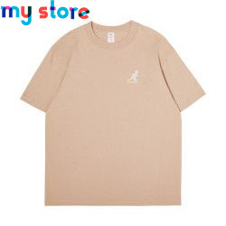 KANGOL Brand Men's T-Shirt Cotton High Quality Short Sleeve Men's T-Shirt Solid Casual Men's Shirt Black Black Green 24 - My sho