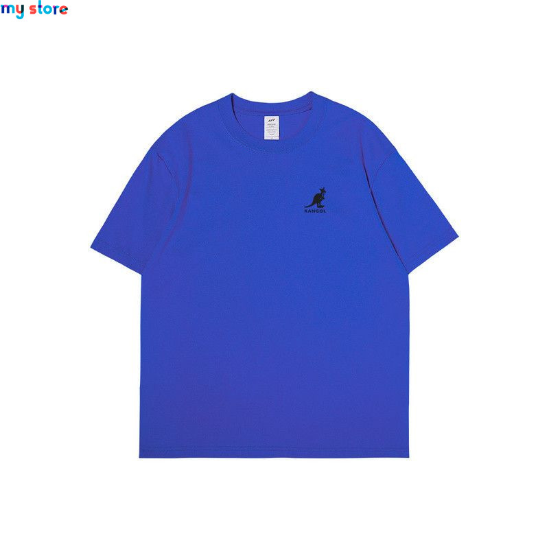 KANGOL Brand Men's T-Shirt Cotton High Quality Short Sleeve Men's T-Shirt Solid Casual Men's Shirt Black Black Green 25 - My sho