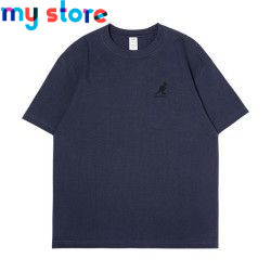 KANGOL Brand Men's T-Shirt Cotton High Quality Short Sleeve Men's T-Shirt Solid Casual Men's Shirt Black Black Green 28 - My sho