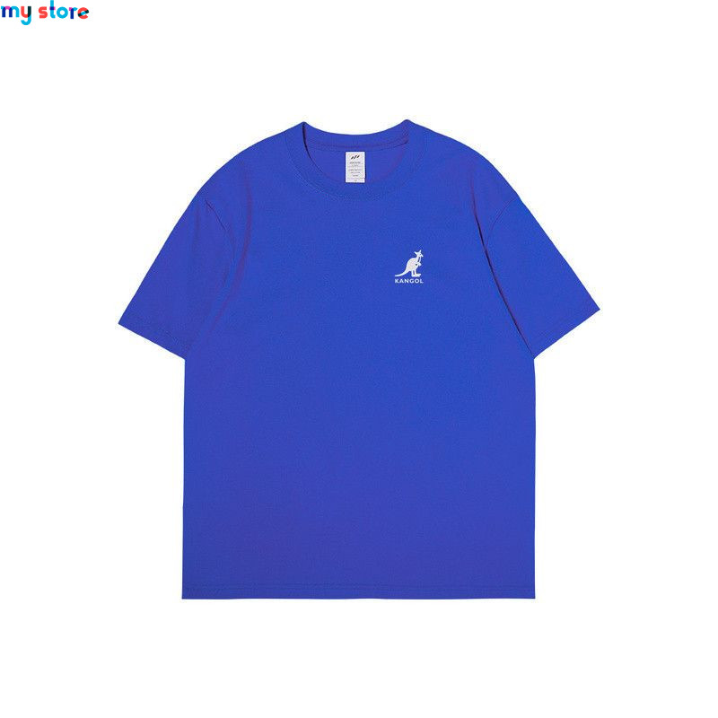 KANGOL Brand Men's T-Shirt Cotton High Quality Short Sleeve Men's T-Shirt Solid Casual Men's Shirt Black Black Green 29 - My sho