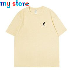 KANGOL Brand Men's T-Shirt Cotton High Quality Short Sleeve Men's T-Shirt Solid Casual Men's Shirt Black Black Green 30 - My sho